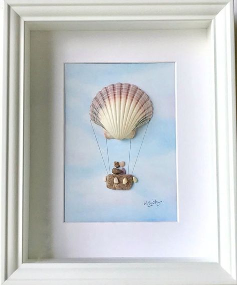 Seashell Gift Ideas, Seashell Crafts Artwork, Shell Pictures Ideas Seashells, Small Shadow Box Ideas, Shell Crafts Seashells Diy Ideas, What To Do With Sea Shells, Shell Art Diy, Shell Art Projects, Art With Seashells