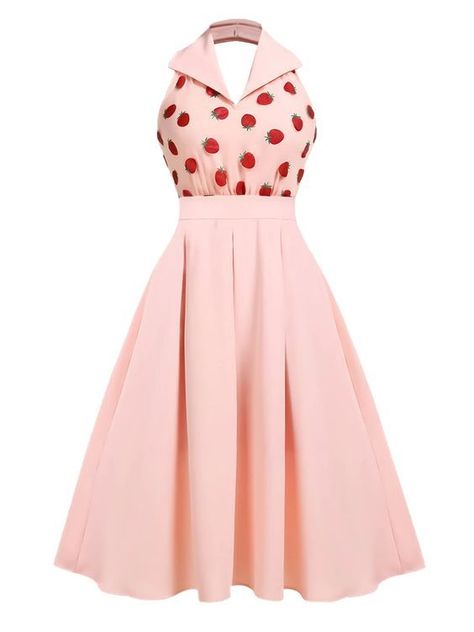 Vintqge Dress, Vintage Dress Women, Retro Vintage Outfits 1950s, Trashion Ideas, Pink Vintage Dresses, Fashion Outfits Vintage, 50s Style Dresses, Vintage Fashion Outfits, 1950 Dresses