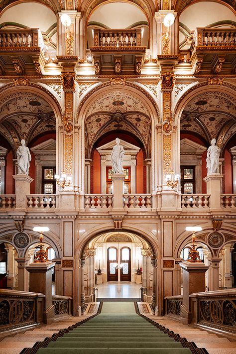 Opera Aesthetic Stage, Eroupe House, Opera Vienna, Vienna Travel, Vienna State Opera, Foto Vintage, Grand Staircase, Vienna Austria, Concert Hall