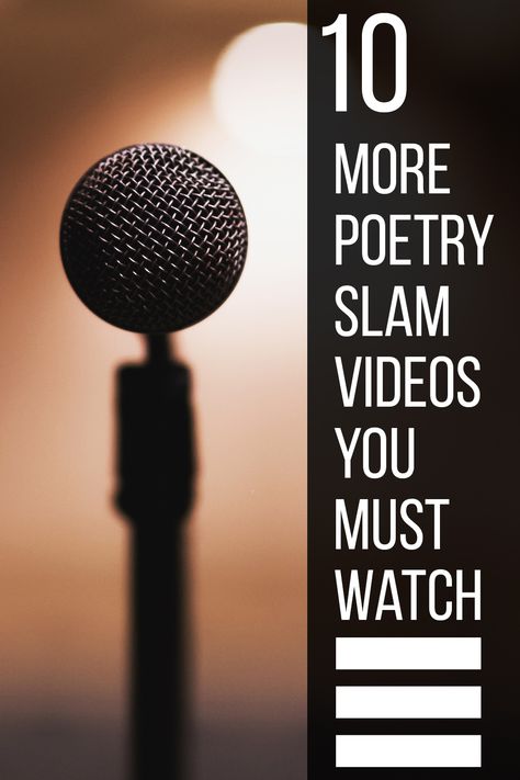 Need a poetry fix? Check out these 10 rad poetry slam videos! Slam Poetry Videos, Poetry Cafe, Poetry Tips, Poetry Teatime, Writing Club, Poetry Videos, Poetry Slam, Thinking Maps, Contemporary Issues