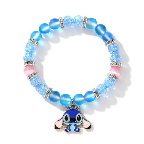 PRICES MAY VARY. STITCH BRACELETS: This Stitch-themed bracelet includes opals beads and a stitch charm. Ohana Means Family, Family means no one gets left behind. The stitch are characterized by love, bravery, and this inspirational bracelet will motivate the one you love to be brave enough to face life's challenges. The meaningful stitch themed design, definitely a great gifts for her/him. SIZE: Round bead size is about 8mm. The cute bracelets lenght is about 6.5-7 inches. Use a strong elastic c Spider Bracelet, Agenda Digital, Disney Christmas Tree, Princess Toys, Inspirational Bracelets, Handmade Jewelry Tutorials, Energy Stones, Bracelets Jewelry, Christmas Birthday Gifts