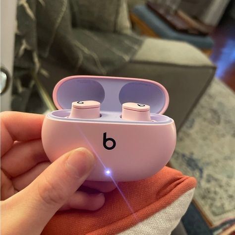 Beats Studio Buds in Sunset Pink Beats Studio Buds, Sunset Pink, Beats Studio, Beats By Dre, Charging Cable, Fit In, First Time, Cable, Jewelry Watches