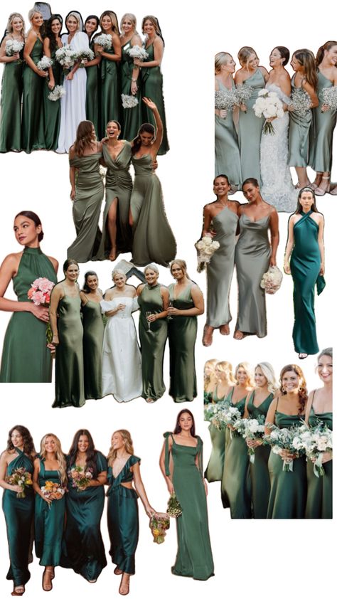 Dark Green Bridesmaid, Dark Green Bridesmaid Dress, Green Bridesmaid, Different Shades Of Green, Green Bridesmaid Dresses, Bridesmaids Dresses, Dark Teal, Teal Green, Shades Of Green