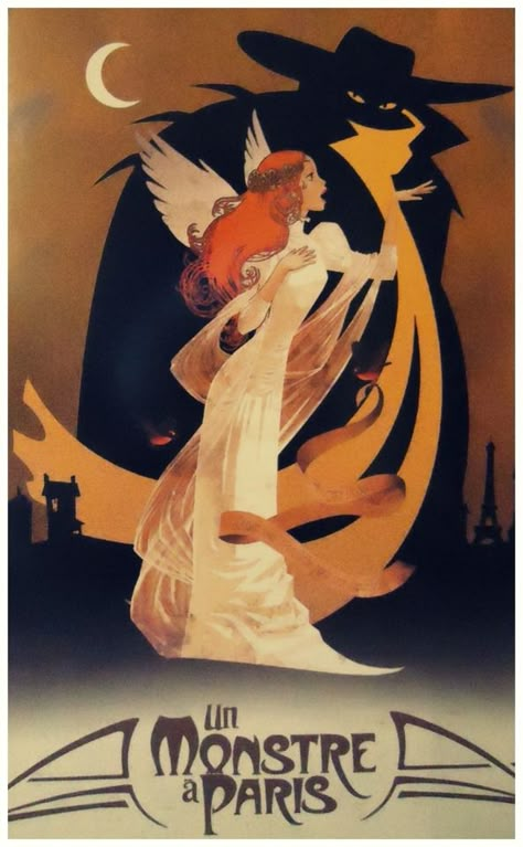 A Monster In Paris, Monster In Paris, Paris Poster, Whatsapp Wallpaper, Theatre Poster, Vintage Poster Art, A Paris, Phantom Of The Opera, The Opera