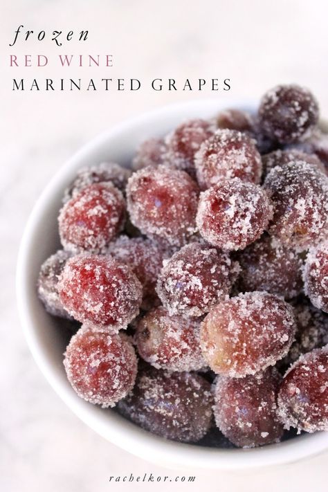 Sugared Grapes, Frozen Grapes, Grape Recipes, Red Wine Sauce, Boozy Desserts, Healthy Vegan Snacks, Wine Desserts, Wine Cheese, Alcohol Recipes