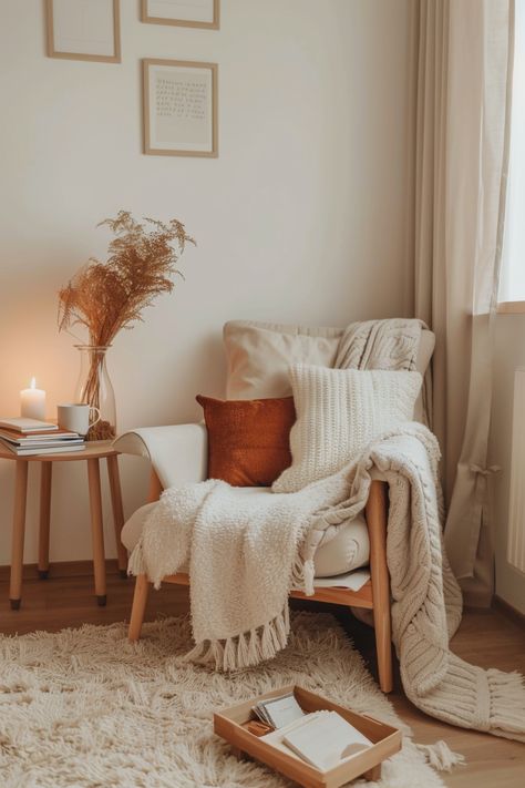 15 Budget-Friendly Tips for a Cozy Fall Bedroom Refresh – Everyday Inspo Minimalist Fall Bedroom Decor, Fall Room Decor Simple, Minimal Fall Bedroom Decor, Fall Bedroom Decor Cozy, Cozy Fall Blanket, Fall Decorated Bedroom Aesthetic, Fall Room Aesthetic, Fall Decor Bedroom, Fall Apartment Decor