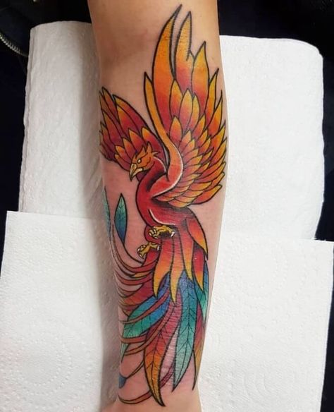 Phoenix Tattoo For Men, Wrist Tattoo Cover Up, Phoenix Tattoos, Tattoo Bird, Phoenix Tattoo Design, Traditional Tattoo Sleeve, Egyptian Tattoo, Calf Tattoo, Phoenix Tattoo