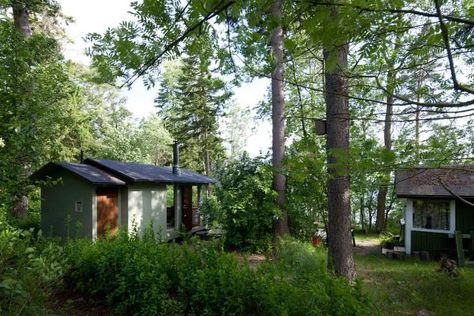 Outbuilding of the Week: A 150-Square-Foot Finnish Cabin - Gardenista Finnish Cabin, City Cottage, Building Costs, Tiny Cottage, Helsinki Finland, Space Images, Small Cabin, Wooden House, Built In Storage