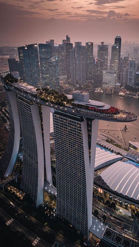 bestviews.hotels on Instagram: Flying Ship.. Video- @trystane Song- Sunset Lover - Petit Biscuit 📍Marina Bay Sands, Singapore #travel #wanderlust #hotel #resort… Singapore Tour, Sands Singapore, تصميم للمنزل العصري, Singapore Travel, Dream Travel Destinations, Travel Inspo, Asia Travel, Amazing Architecture, Travel Aesthetic