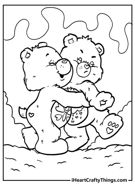 Care Bears Coloring Pages I Heart Crafty Things Coloring Pages, Trucks Coloring Pages, Bears Coloring Pages, Monster Truck Coloring Pages, Care Bear Party, Purple Color Schemes, Yellow Colour Scheme, Bear Coloring Pages, Truck Coloring Pages