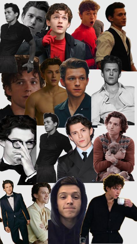 Tom holland collage Tom Holland Collage, Smash Book, Tom Holland, Holland, Collage, Books