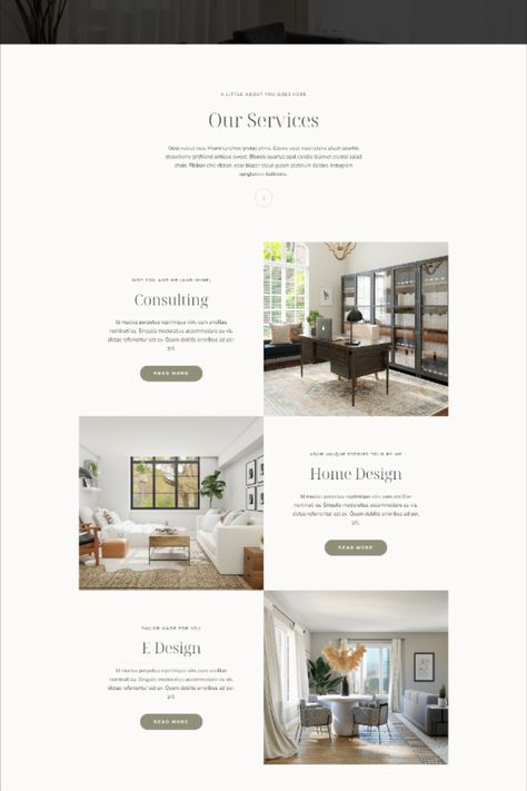 Modern Interior Designer WordPress Creative Unique Website Design Elegant Web Design, Divi Wordpress, Unique Website Design, Coaching Website, Website Design Inspiration Layout, Feminine Wordpress Theme, Blog Websites, Divi Theme, Photography Themes