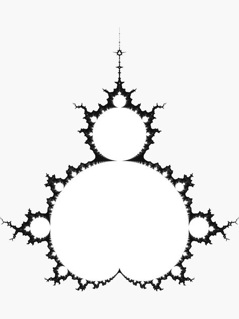 "Mandelbrot fractal" Sticker for Sale by isza | Redbubble Mandelbrot Fractal Tattoo, Mandelbrot Set Tattoo, Fractal Art Tattoo, Mandelbrot Tattoo, Fractal Tattoo, Golden Ration, Mandelbrot Fractal, Mandelbrot Set, Background Elements