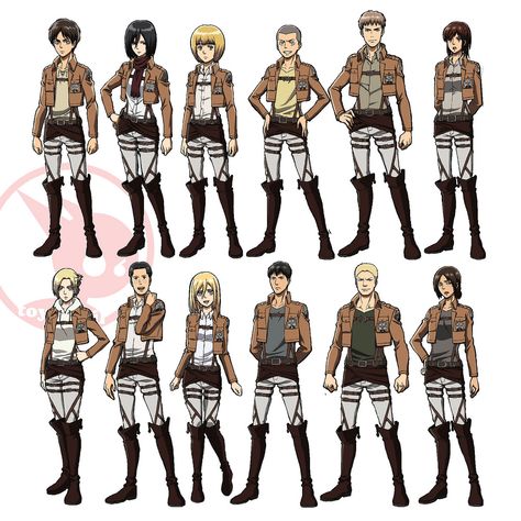 The Scouts Aot, Aot Uniform Reference, Aot Scout Uniform, Scouts Aot, Attack On Titan All Characters, Attack On Titan Scouts, Attack On Titan Clothes, Attack On Titan Uniform, Attack On Titan Characters