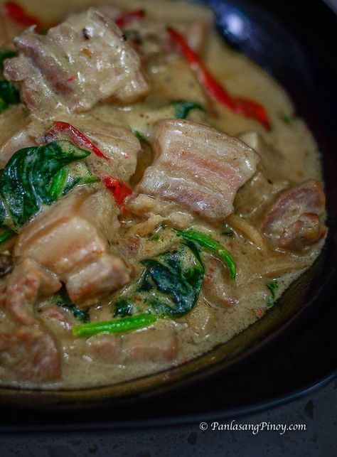 Pork Ginataan Recipe - Ginataang Baboy Filipino Pork Recipes, Panlasang Pinoy Recipe, Philippine Cuisine, Philippines Recipes, Pork Recipes For Dinner, Philippines Food, Pork Belly Recipes, Filipino Dishes, Pork Recipe