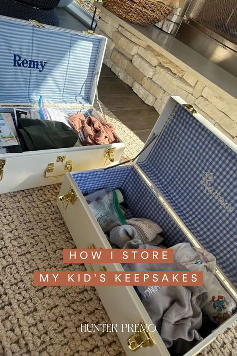 Keepsake Storage Ideas How To Organize, How To Store Keepsakes How To Organize, Storing Keepsakes Storage Ideas, Child Memory Box Ideas, Kids Keepsake Storage, Memory Boxes For Kids, Kids Memory Box Ideas, Keepsake Storage Ideas, School Keepsake Boxes