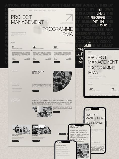 Implement | Corporate Redesign on Behance Web Design Corporate, Website Content Layout, Webpage Design Layout, Fashion Website Design, Website Design Inspiration Layout, Contents Layout, Case Study Design, Web Portfolio, Corporate Website