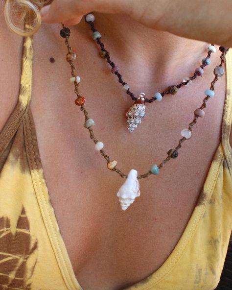 FIESTA - named because of how fun these gemstone mix and conch shell necklaces are. 🎉 Both still available on my website. So cute and go with everything!! March 8, Conch Shell, Eye Jewelry, Shell Necklaces, Conch, My Website, Be Still, So Cute, Shells