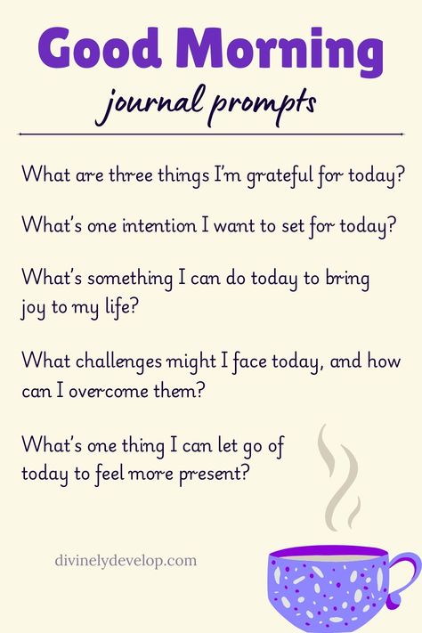 Start your mornings with mindfulness and intention using these daily journal prompts! Whether you’re practicing gratitude, diving into your daily to-do list, or building a simple 5-minute routine, these quick prompts are perfect for your everyday self-care practice. Elevate your morning routine with a touch of mindfulness and reflection—start your day feeling grounded and inspired. How To Journal Daily, Journaling 2025, Wellness Journal Ideas, Self Discovery Journal Prompts, Self Discovery Journal, Feeling Grounded, Morning Journal Prompts, Morning Journal, Practicing Gratitude