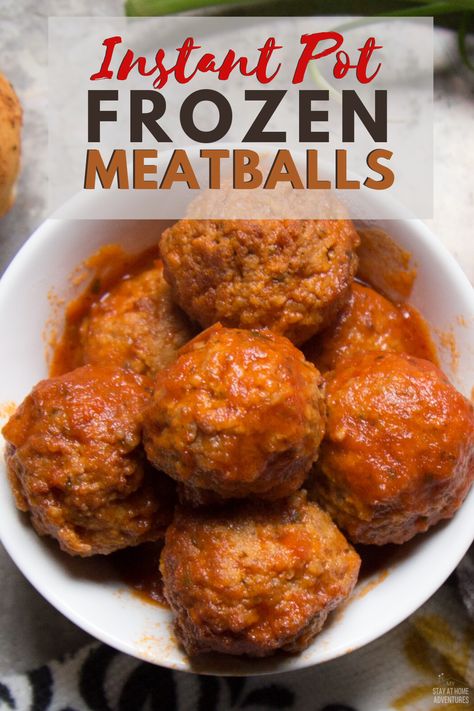 Instant Pot Frozen Meatballs, Frozen Meatballs Recipe, Well Plated By Erin, Frozen Italian Meatballs, Cooking Frozen Meatballs, Grape Jelly Meatballs Recipe, Frozen Meatball Recipes, Frozen Recipes, Crock Pot Meatballs