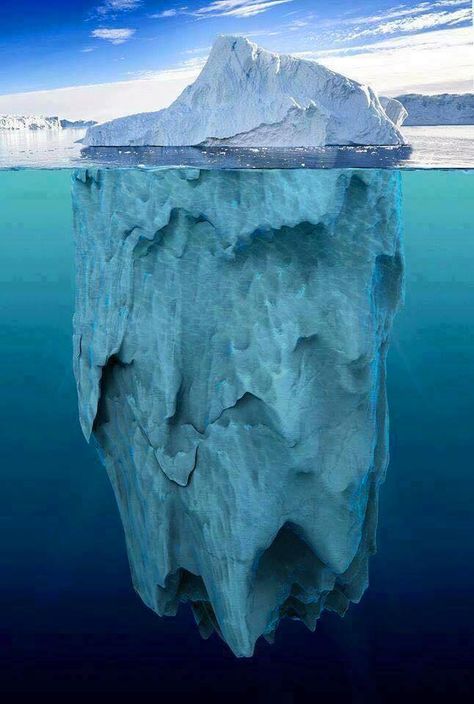 Full length view of an Antarctic iceberg Ice Ocean, Sea Glass Art, Water Views, Natural Phenomena, Amazing Nature, Wildlife Photography, Nature Pictures, Natural Wonders, Snorkeling