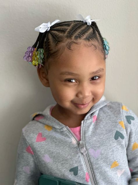 My toddlers first braiding experience ♥️ Braided Hairstyles For Baby Girl, Braid Styles For Toddler Girls Black, Baby Girl Braided Hairstyles, Baby Braid Styles Short Hair, Toddler Hairstyles Girl Braids, Baby Braided Hairstyles, Toddler Cornrow Styles, Baby Braid Styles, Toddler Braid Styles