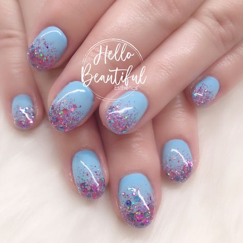 Pink Gender Reveal Nails, Pink And Blue Nails Gender Reveal, Gender Reveal Nails Ideas, Blue And Pink Gender Reveal, Reveal Nails, Gender Reveal Nails, Pink Gender Reveal, Light Elegance, Nails Cute