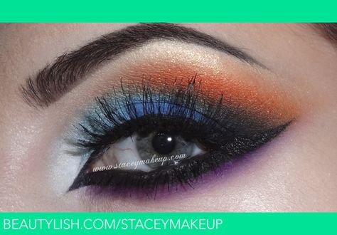 Dramatic makeup | Stacey MakeUp D.'s (staceymakeup) Photo | Beautylish Blue Eye Makeup Ideas, Makeup Looks Blue Eyes, Trucco Smokey Eye, Arabic Eye Makeup, Make Up Kits, Eye Makeup Images, Arabic Makeup, Dramatic Eye Makeup, Makeup Logo