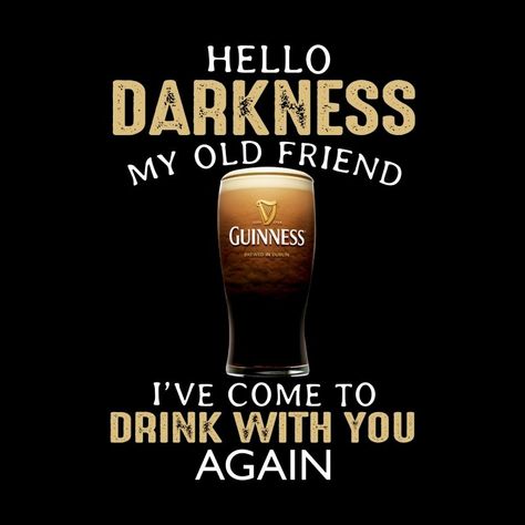 Guinness Advert, Whiskey Quotes, Beer Advertisement, Guinness Draught, Vintage Beer Labels, Hello Darkness My Old Friend, Cocktail Drinks Alcoholic, Scotland History, Good Jokes To Tell