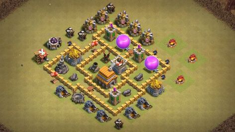 82+ Clash of clans Best Town Hall 5 bases layout links Clan Castle, Trophy Base, Three Star, Clash Of Clans, Town Hall, Defense, Castle, Layout