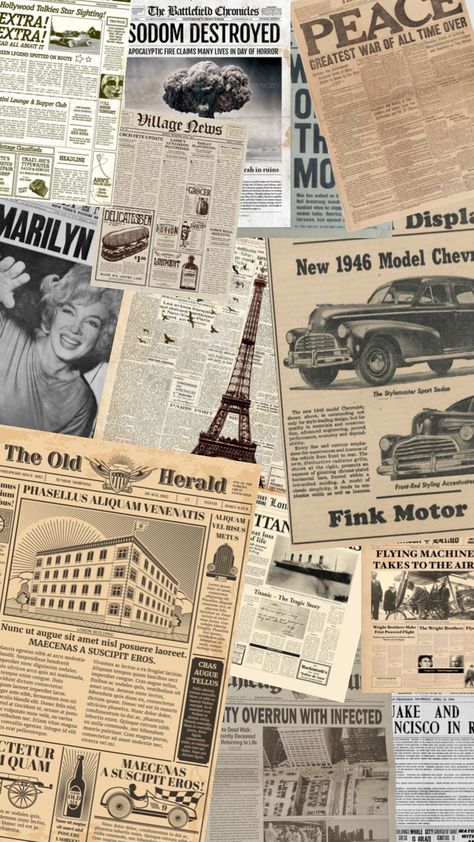 history within newspapers <3 Vintage Old Newspaper, Newspaper Astethic, History Background Design, News Paper Wallpaper, News Paper Background Aesthetic, Newspaper Background Aesthetic, Old News Paper Aesthetic, History Background Aesthetic, Wallpaper Newspaper Vintage