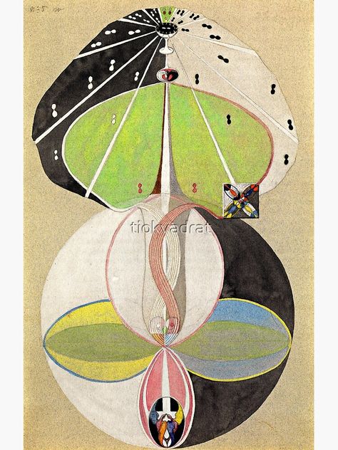 Klint Painting, Hilma Af Klint Paintings, Tree Of Knowledge, Kunst Inspo, Maurice Denis, Hilma Af Klint, Guggenheim Museum, Hur Man Målar, Piet Mondrian