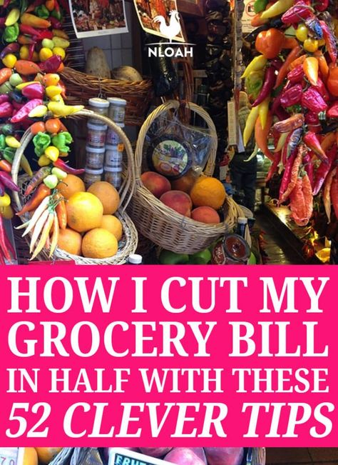 Dozens upon dozens of ways to cut down your monthly grocery bill. #grocerybills #frugality #homesteading Lower Grocery Bill, Cut Grocery Bill, Frugal Grocery Shopping, Grocery Hacks, Frugal Kitchen, Grocery Savings Tips, Wild Food Foraging, Survival Hacks, Grocery Savings