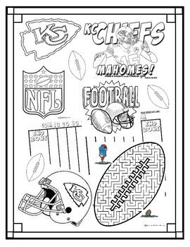 Fun coloring page for KC Chiefs fans! 49ers Funny, Football Coloring, Data Collection Sheets, Football Coloring Pages, Trick Words, Coloring Worksheets, San Francisco 49ers Football, Sub Plan, 49ers Fans