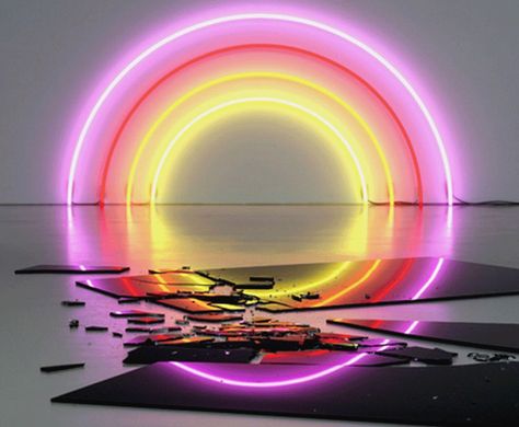 Dan Flavin Title and year unknown Neon Art Installation, Dan Flavin, Light Art Installation, 3d Studio, Light Sculpture, Art Japonais, Neon Art, Sculpture Installation, Light Installation