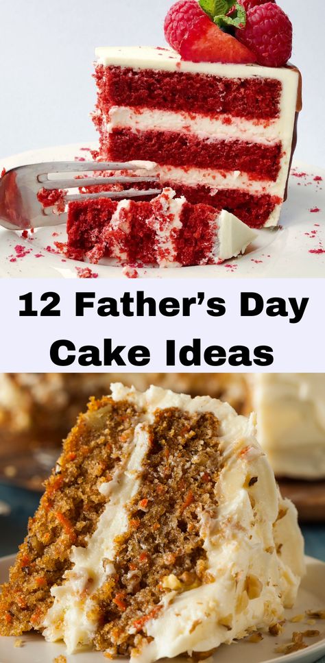 12 Father's Day Cake Recipes. Fathers Day Cake Ideas/ Fathers Day Dessert/ Fathers Day Father's Day Cake Easy, Father’s Day Dessert Recipes, Fathers Day Dessert Ideas, Fathers Day Dessert, Delicious Vanilla Cake Recipe, Lemon Dessert Recipes Easy, Easter Appetizers Easy, Lemon Desserts Easy, Snickerdoodle Cake