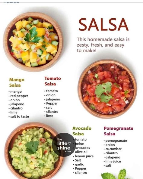 Blood Sugar Recipes, Dip For Nachos, Different Sauces, Salsa Recipes, Sugar Recipes, Homemade Sauce Recipes, Fruit Salsa, Tasty Recipes Videos, Quick Recipes Snacks