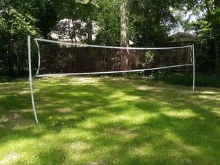 Wireless PVC Badminton Volleyball Net : 6 Steps (with Pictures) - Instructables Outdoor Volleyball Net, Simple Background Design, 3d Diorama, Backyard Sports, Badminton Net, Dinner Family, Badminton Set, Badminton Court, Volleyball Net