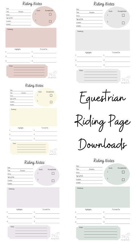 Introducing our Horse Rider Download, the perfect tool for equestrians of all ages! This printable purple note-taking page is designed specifically for kids and pony lovers. Keep track of your lessons and progress with ease. This horse riding printable is a must-have for anyone who loves horseback riding and all things horse-related. Download now for instant access to all the horse organization you need to succeed! Horse Riding Notes, Horse Binder Organization, Horse Journal Pages, Horse Riding Lessons Plans, Horse Journal Ideas, Horse Riding Exercises, Riding Lesson Plans, Equestrian Journal, Horse Worksheets