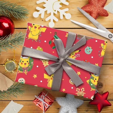 (Amazon link ) #wrapping #christmasdecor #pokemon Pokemon Wrapping Paper, Christmas Pokemon, Amazon Link, Christmas Wrapping, Wrapping Paper, Pokemon, Christmas Decorations, Gift Ideas, Christmas