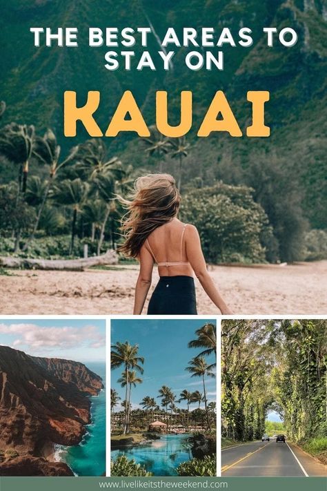 Not sure where to stay in Kauai and what section of the island is best for your trip? This thorough guide will answer all your top questions to help you decide between the best hotels in Kauai and the best vacation rentals in Kauai. | best airbnbs in Kauai | where to stay in kauai hawaii | where to stay north shore kauai | where to stay kauai | kauai hawaii where to stay | best places to stay in kauai hawaii | best hotels in kauai hawaii | kauai hotels beach resorts Best Places To Stay In Kauai, Where To Stay In Kauai Hawaii, "kaui Hawaii", Hawaii Thanksgiving, Hawaii In February, North Shore Kauai, Kauai Hotels, Princeville Kauai, Hawaii Living