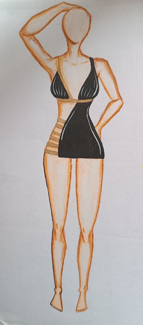 Fashion Designing, Fashion Illustration Dresses, Dress Drawing, Swim Wear, Swimwear Fashion, Fashion Sketches, Art Sketches, Fashion Designer, Fashion Illustration