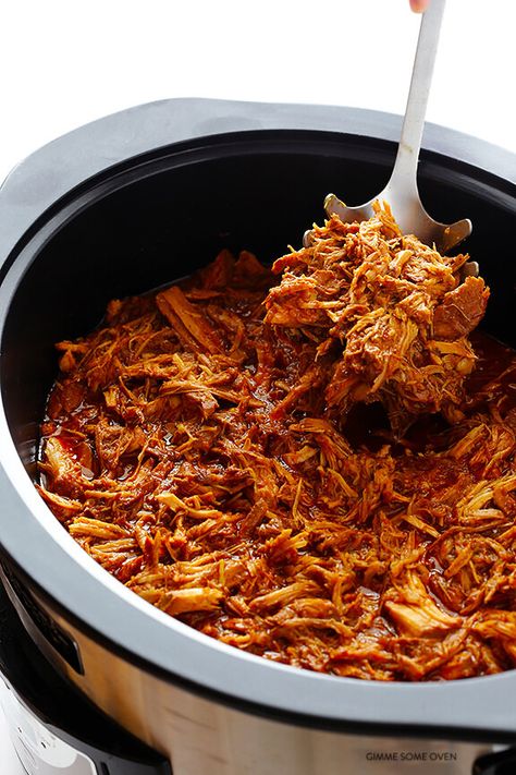 16 Back-To-School Slow Cooker Dinners Tacos Al Pastor Recipe, Tacos Al Pastor, Slow Cooker Bbq, Gimme Some Oven, Slow Cooker Tacos, Slow Cooked Meals, Slow Cooker Pulled Pork, Slow Cooker Dinner, Bbq Sauce Homemade