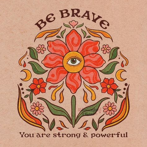 Lauriane ❁ on Instagram: “Be brave, you are strong and powerful ♥️🌹 You are so much stronger than you think you are. In all of us is a force that is guiding us to…” You Are So Strong, Brave Affirmations, Be Brave Quotes, Morning Positivity, Prairie Aesthetic, Trippy Clothes, Brave Quotes, Pottery Painting Designs, Stronger Than You Think