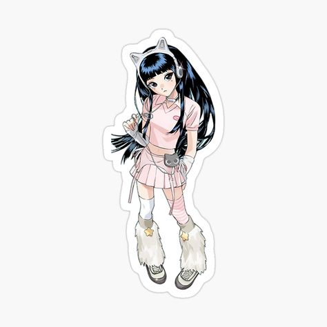 NewJeans Sticker #newjeans #kpop #hanni #minji #haerin #hyein #danielle #sticker #cute https://www.redbubble.com/i/sticker/NewJeans-Sticker-by-noodlescat/165142217.EJUG5?asc=u Newjeans Drawing, Newjeans Sticker, Newjeans Kpop, Drawing Sticker, Sticker Cute, Photo Cards, Poster Prints, Drawings, For Sale