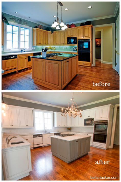 Painted Cabinets Nashville TN Before and After Photos Kitchen Cabinets Painted Before And After, Laminate Cabinet, Repainting Kitchen Cabinets, Kitchen Cabinets Before And After, Painting Kitchen Cabinets White, Brown Kitchen Cabinets, Cabinet Painting, Cabinet Paint, Refacing Kitchen Cabinets