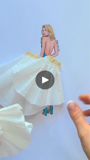 DIY Tissue Paper Dress 👗 Fashion Design Inspo for artists! #art #artwork #artist #draw #drawing #sketch #illustration #paint #painting #satisfying... | By Eyeinspired | Away from the fears I know. I won't be holding back this I love you just like that Paper Dress Fashion, Tissue Paper Dress, Paper Dress, 3d Fashion, Fashion Design Dress, Sketch Illustration, Dance Skirt, Diy Canvas Art Painting, Art Dress