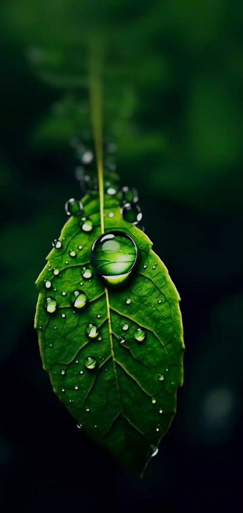 Water Drops On Leaf, Water Drop On Leaf, Wallpaper Gallery, Water Drops, Wallpapers, Water