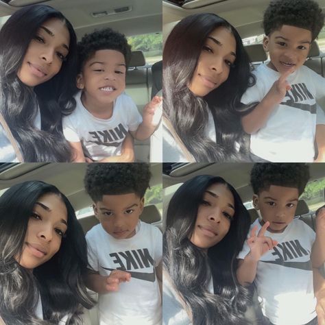 Baddie Mom And Son, Black Mom And Son, Mom And Son, Cute Family Pictures, Nba Baby, Blonde Hair Girl, Imvu Outfits Ideas Cute, Mom Son, Moms Goals