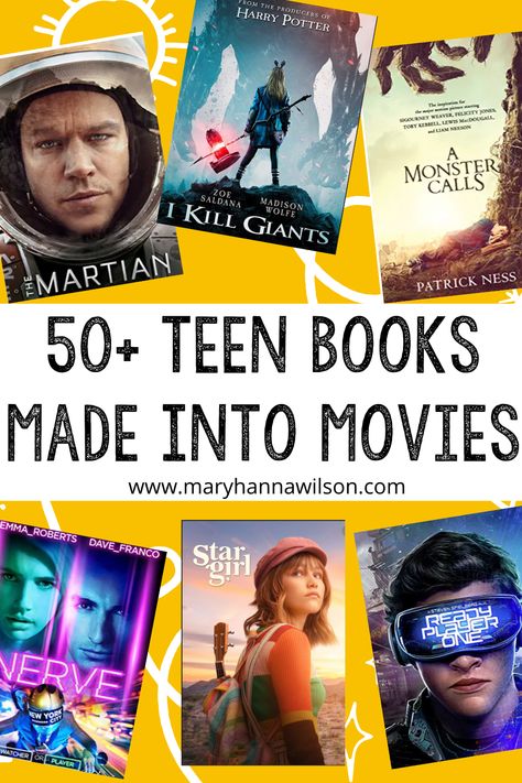 Books That Have Movies, Best Movies Based On Books, Homeschool Uk, Books That Became Movies, Books Made Into Movies, Movies For Teens, Movies Based On Books, John Green Paper Towns, Books Turned Into Movies